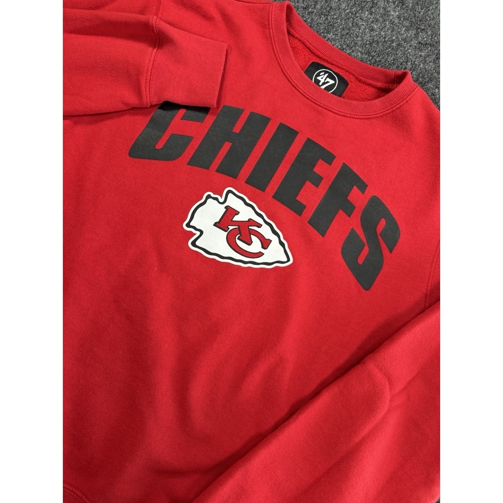 47 Brand Kansas City Chiefs Crewneck Sweatshirt Red Men's Medium NFL